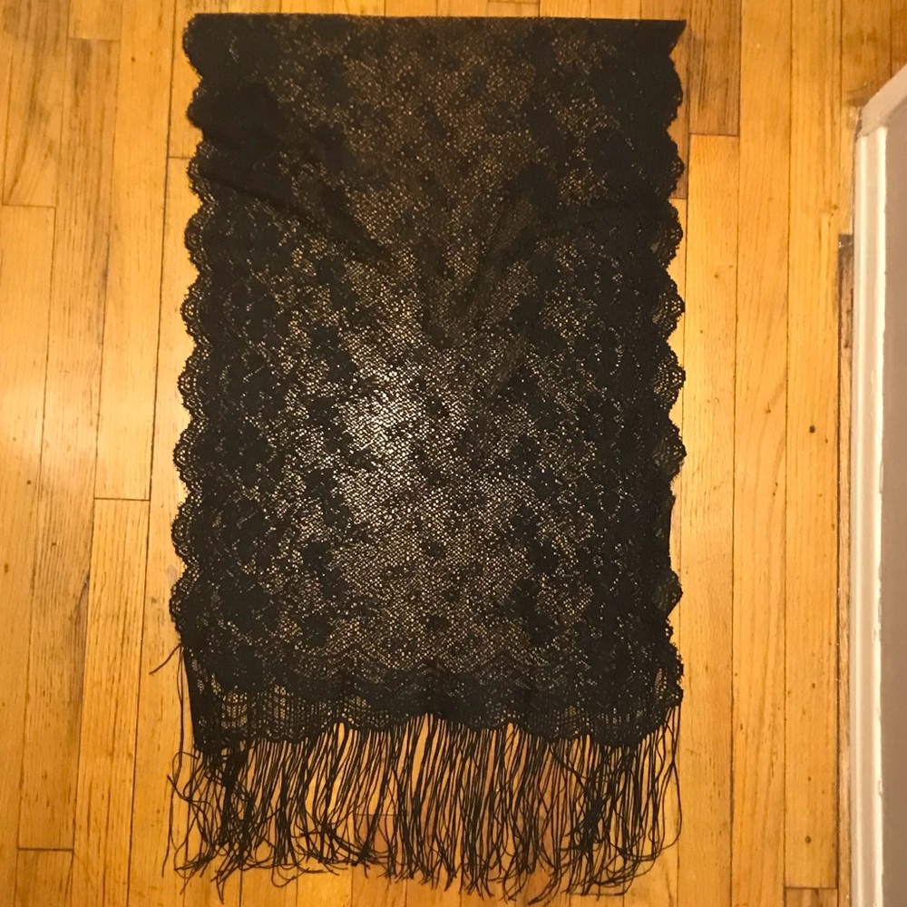 Black Lace Shawl